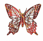 Papier d&eacute;coup&eacute; papillon