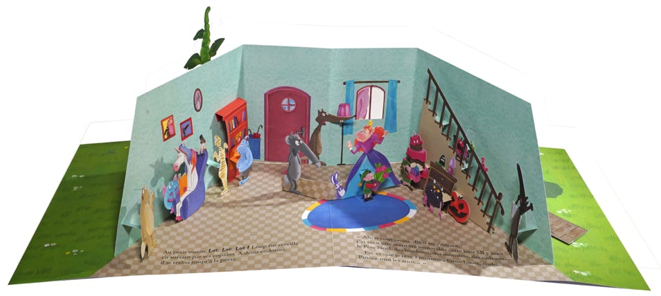 Livre pop-up 360&deg; le Loup