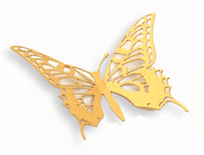 Papier d&eacute;coup&eacute; papillon
