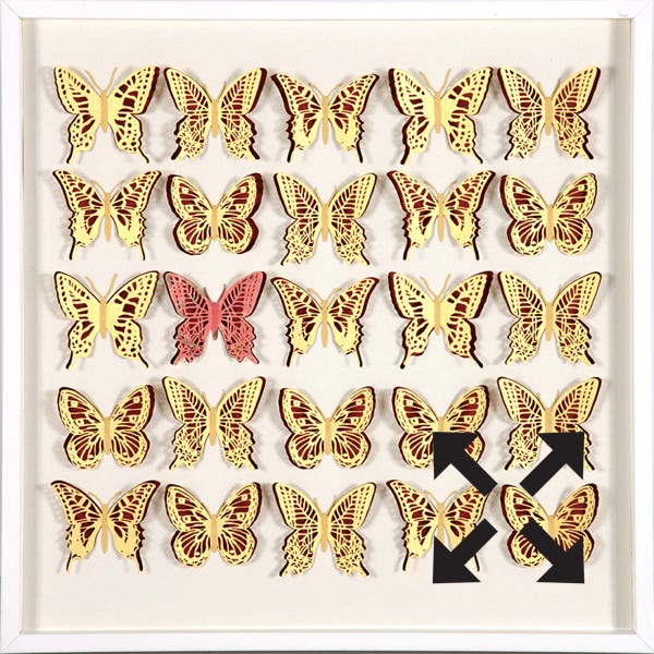 papillons papier d&eacute;coup&eacute;