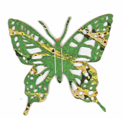 Papier d&eacute;coup&eacute; papillon
