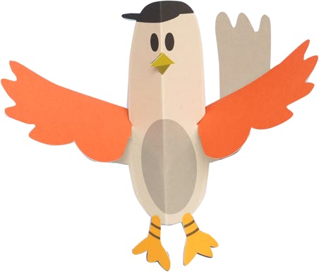 oiseau livre pop-up